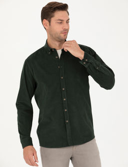 Haki Regular Fit Uzun Kollu G_mlek