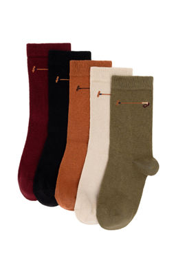 Erkek _ocuk Bordo _orap Sepette S_rpriz _ndirim
