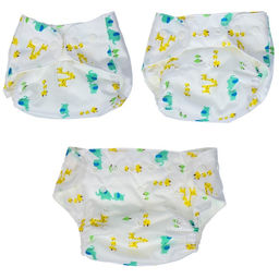 Многоразовый подгузник с вкладышем Жирафы - Крошка я фото 3