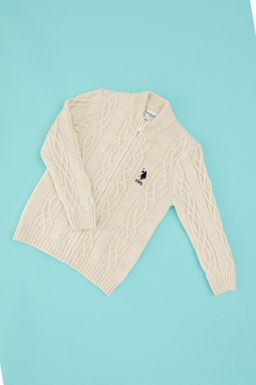 Erkek _ocuk Krem Triko H_rka