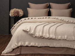Primavera Ruffle (ванильный мокко) комплект с покрывалом