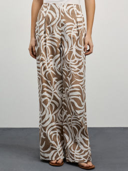 Брюки из хлопка с принтом / Zarina  фото 2