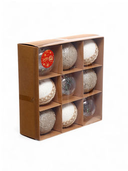 Ёлочные игрушки Орсон, шары новогодние, d=8 см, 9 шт., люкс - Зимнее волшебство фото 6