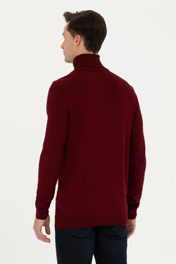 U. S. Polo Assn Мужской бордово-красный базовый свитер - U.s. polo assn фото 12