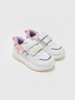 C?rt C?rtl? Bask?l? K?z Bebek Spor Ayakkab?