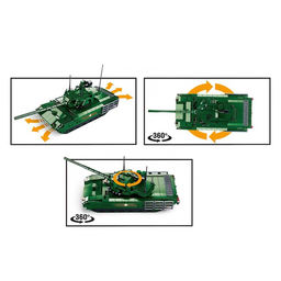 Конструктор Механо Sluban «Российский танк», радиоуправление, 995 деталей