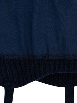 Шапка вязаная темносиняя - Arctic kids фото 4