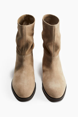 Calf-high leather boots - H&m фото 3