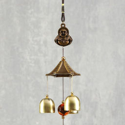 Музыка ветра металл «Хотей», 3 колокольчика, 42 см