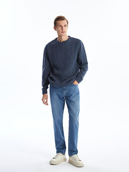 Bisiklet Yaka Erkek Triko Kazak