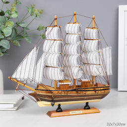 Макет парусного корабля 32х32 см / 6806G /уп 18/ - Галеонтрейд фото 5