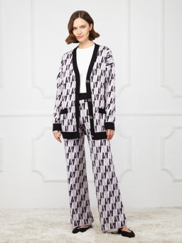 Кардиган женский ZZ-02009 black/lavender - Eleganzza фото 2