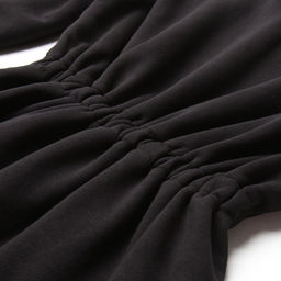 Платье женское короткое с кулиской MINAKU: Casual Collection, чёрное, размер 48