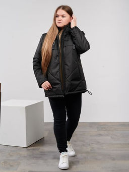 Куртка демисезонная Нэт черный - Yollochka фото 4