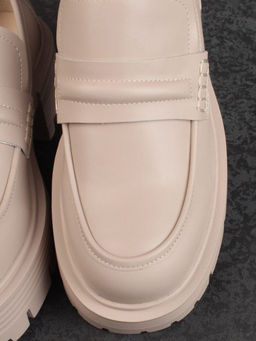 03-C1815-2 BEIGE Лоферы женские (натуральная кожа) - Фабричный китай фото 11