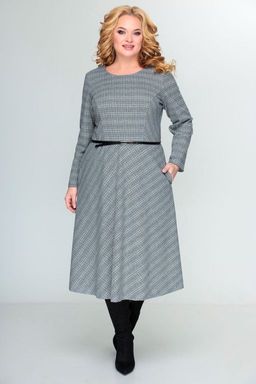 Блуза Swallow 803.2 черный+серебряный узор фото 319