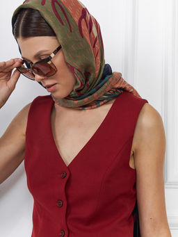 Палантин с рисунком