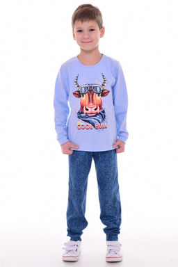 Пижама подростковая 11-040 (голубой) Бык