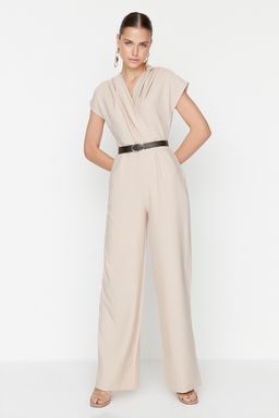 Tas Kemerli Kruvaze Yaka Genis Paca Dokuma Tulum TWOSS21TU0004