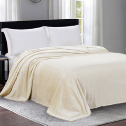 Плед/покрывало 150х200см "Песчаное облако", велсофт "Virginia" набивной, полиэстер 100%, плотность 260г/м2, упаковка: 16х33см пояс бумажный, "Домашняя мода" (Россия)