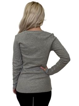 Серая женская кофта Harley-Davidson  классический реглан в новом формате №1134