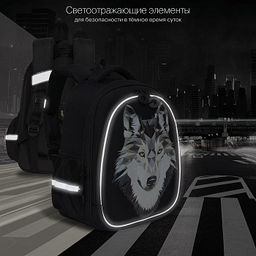 RAz-087-3 new Рюкзак школьный с картхолдером на держателе - Grizzly фото 18