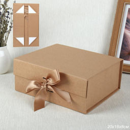 Коробка подарочная складная / Z225-1296 /уп 72/ коричневая