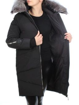CU-19056 BLACK Пальто женское зимнее CUTEELF (200 гр. холлофайбера) - Fashion фото 9
