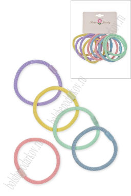 Резинки для волос 5 см (10 шт) SF-7809, ассорти №13