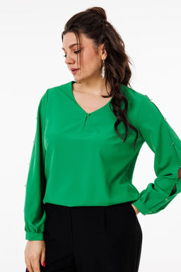 Блуза ANELLI 1377 ирландский зеленый  фото 8