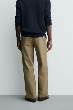 STRAIGHT-LEG CHINO TROUSERS - Zara фото 12