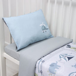 Постельное бельё Крошка Я Карта города, 112х143 см, 60х120+20 см, 40х60 см, 100% хлопок  фото 2