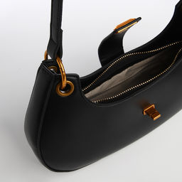 Сумка женская багет на молнии, цвет чёрный - Textura фото 8