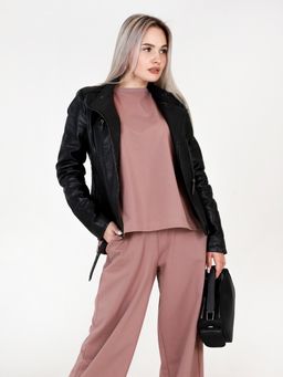 Костюм женский К-228 (футер с лайкрой) Какао