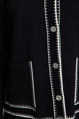 TRENDYOLMILLA Lacivert Renk Bloklu Polo Yaka Triko H?rka TWOAW25HI00218 фото 9