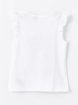 Bisiklet Yaka Bask?l? K?z ?ocuk Pijama ?st - Waikiki фото 2