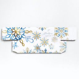 Цена за 5 шт. Коробочка для макарун «Snow», 18 х 5,5 х 5,5 см