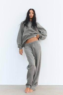 SHINY SLOGAN PLUSH SWEATSHIRT