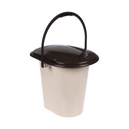 Ведро - туалет, h=40 см, 17 л, съёмный стульчак, бежевое