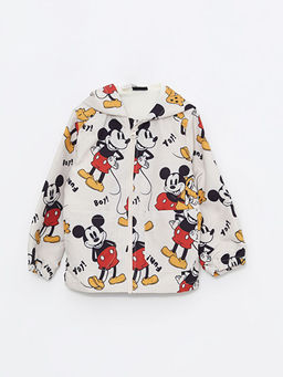 Kap??onlu Uzun Kol Mickey Mouse Bask?l? Erkek Bebek Mont - Waikiki фото 3