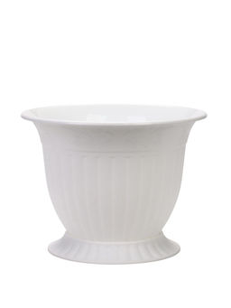Горшок для цветов с поддоном 10 л "Венеция", цвет белый