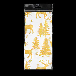 АКЦИЯ Цена за 1 шт. Набор ErichKrause Decor 4 листа упаковочной бумаги тишью Золотые олени 50х70см