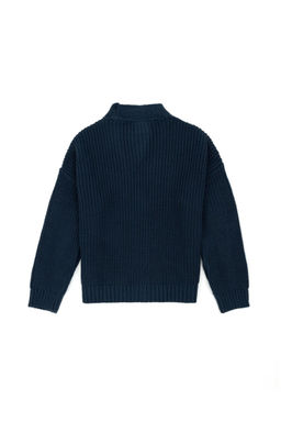 U. S. Polo Assn Трикотажный кардиган цвета индиго с V-образным вырезом для девочек - U.s. polo assn фото 5