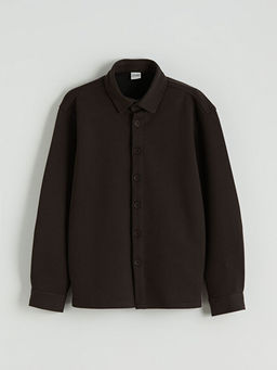 Basic Uzun Kollu Erkek ?ocuk G?mlek