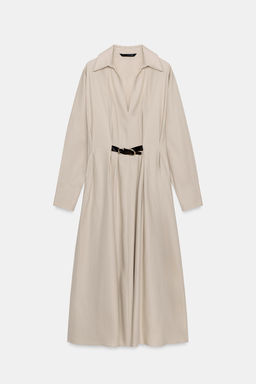 MIDI DRESS WITH BELT - Zara фото 18
