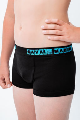 Трусы боксеры на мальчика открытая резинка БПО черный