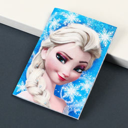 Цена за 10 шт. Блокнот А7, 16 листов, на скрепке, в клетку, «Холодное сердце»