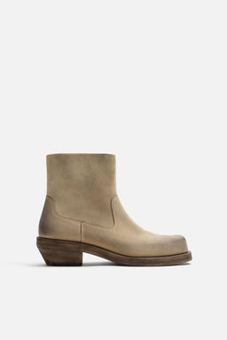 LEATHER COWBOY BOOTS - Zara фото 2