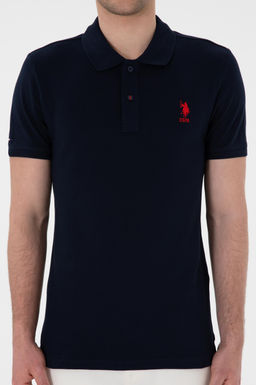 Erkek Slim Fit Polo Yaka Koyu Lacivert Basic Ti__rt Sepette S_rpriz _ndirim - U.s. polo assn фото 13