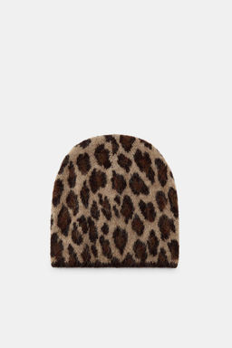ANIMAL PRINT KNIT BEANIE - Zara фото 3